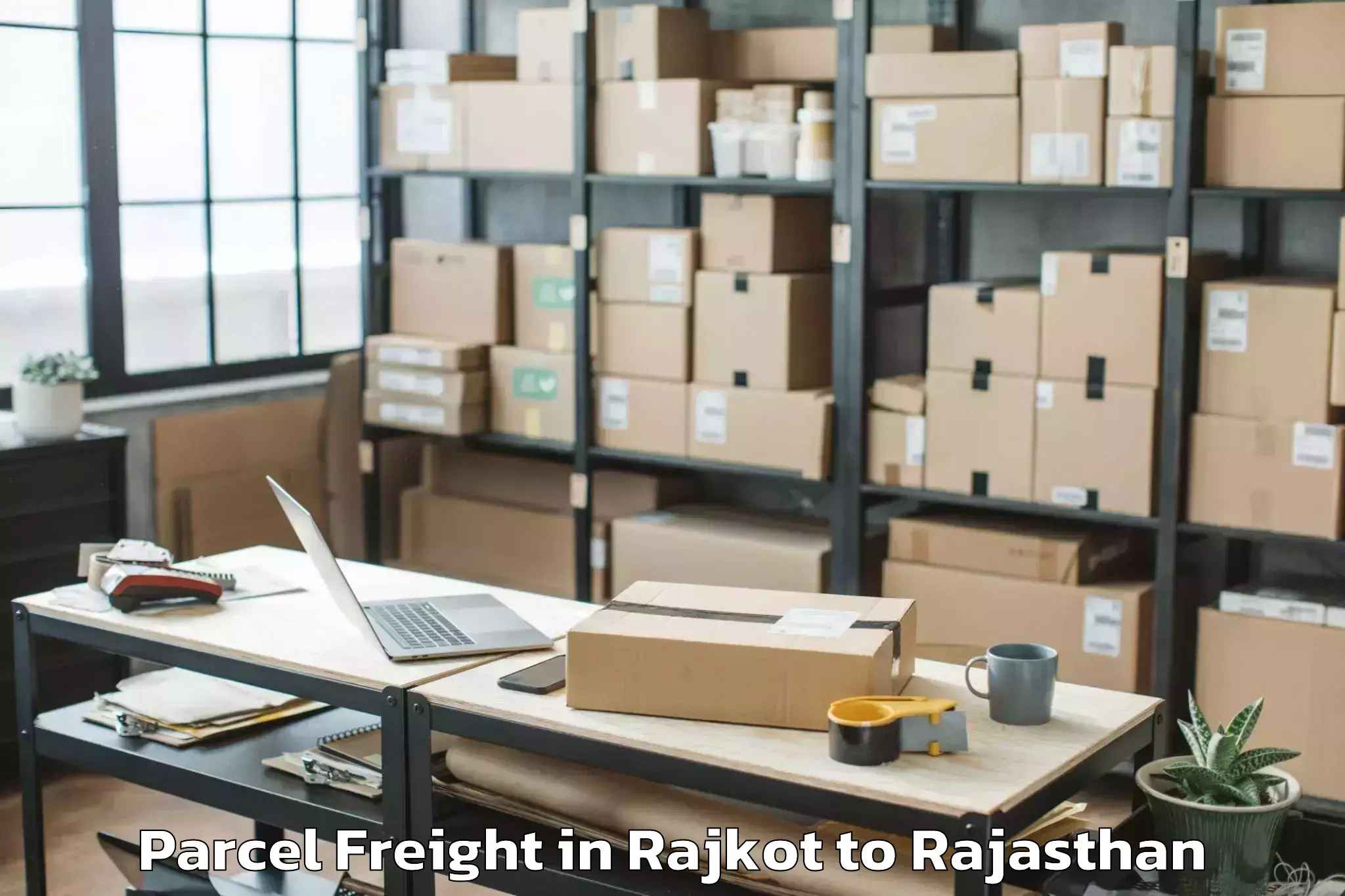 Reliable Rajkot to Bikaner Airport Bkb Parcel Freight